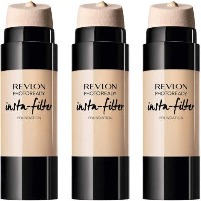 TREASURED SCENTS 3 Revlon Photo Ready Foundation Porcelain - Insta-Filter Fair Pale Face Natural
