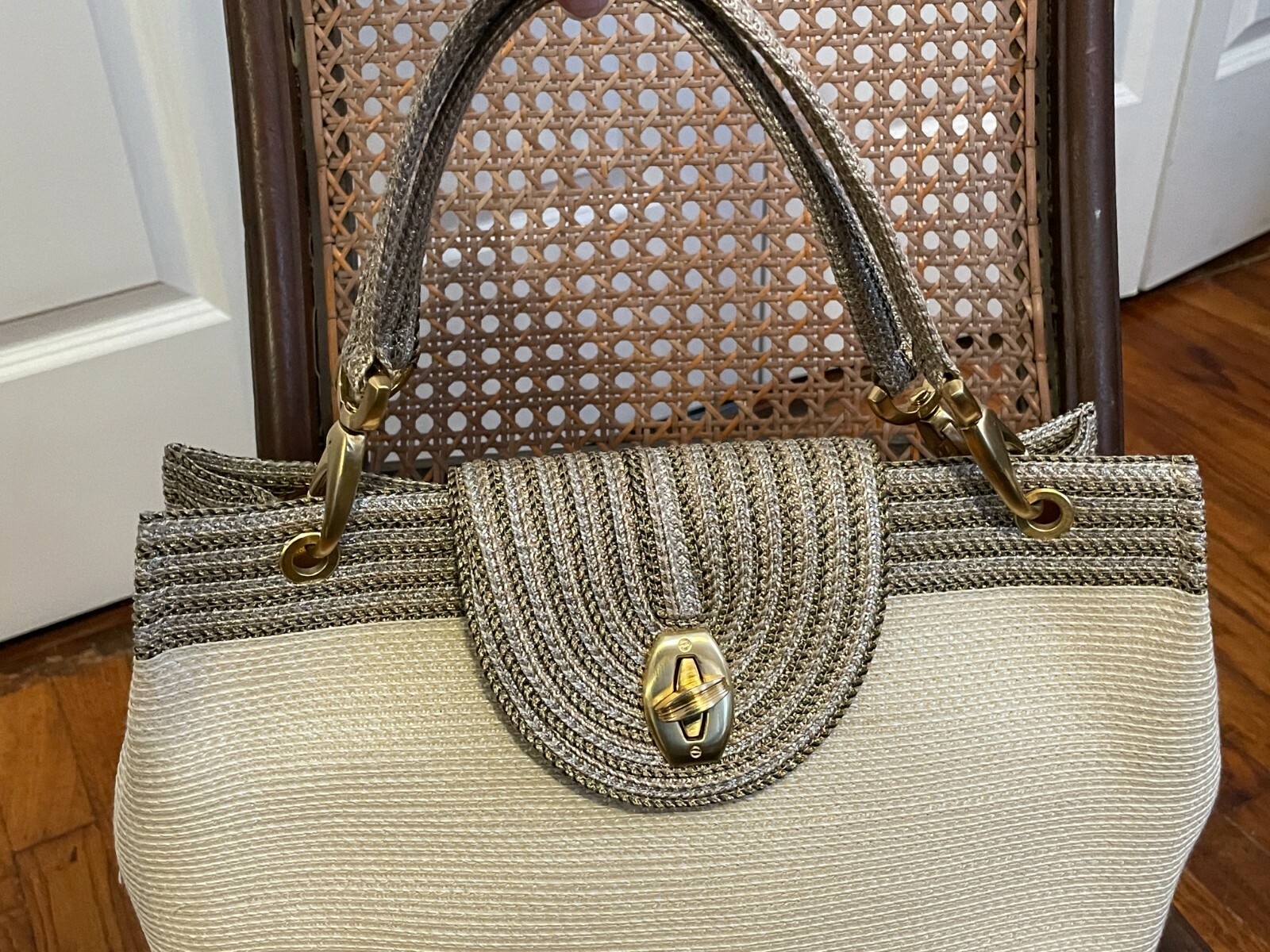 Eric Javits New York Woven Squishee Tote Shoulder… - image 5