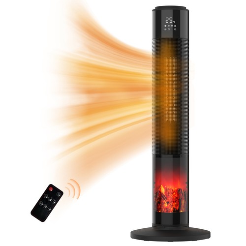 Yopower Fan Heater Electric 2000W Ceramic Heating Portable Remote Office Indoor - Picture 26 of 57