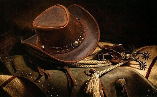 Sombrero de vaquero de cuero moldeable al interior - Diseño vintage unisex en marrón rojizo - Imagen 7 de 10