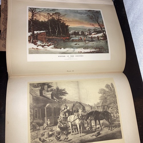 1942 1st ed. Currier And Ives Harry Peters Art Folio Book 192 Plates And 6 Repro - Picture 23 of 24