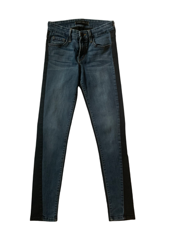 Flying Monkey Junior Slim Jeans Size XS Stretch Blue & Black Premium made in USA - Picture 2 of 11