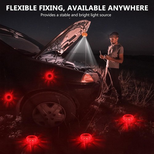 3 Pack 15 LED Road Flare Emergency Roadside Beacon Strobe Safety Warning Lights - Picture 7 of 14