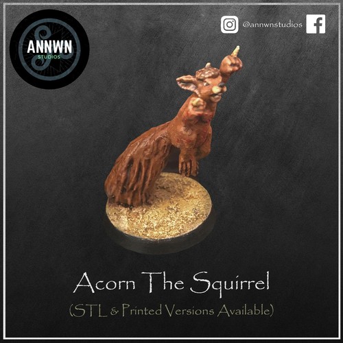 Acorn the Squirrel - Fantasy Football Star Player (20mm Tabletop Miniature) - Picture 26 of 28