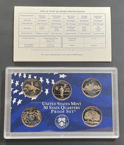 50 State Quarters (12) Proof Sets 1999-2006 Orig Govt Packaging OGP 60 Coins COA - Picture 3 of 4