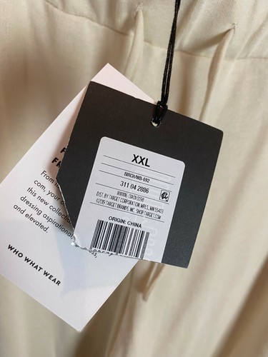 Who What Wear Jogger Pants Size 2XL Women's Beige Mid Waist Drawstring (CAR) - Picture 6 of 8