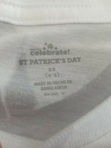 ST PATRICK'S DAY GOOD AS GOLD DAB BOYS SHORT SLEEVE T-SHIRT SIZE XS (4 - 5 ) NEW - Picture 3 of 4