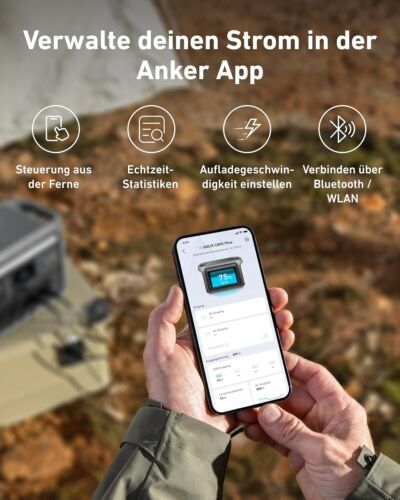 Anker SOLIX C800 Plus Tragbare Powerstation 1200W Solargenerator für Camping - Bild 6 von 6