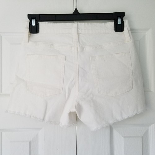 J. Crew Girls Frayed-Hem Denim Shorts Size 5 White NWT BF742 - Picture 3 of 7