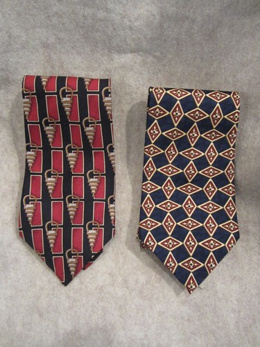 Vintage Countess Mara Men’s Neck Ties 100% Silk Made In USA - lot of 2 - Picture 7 of 7