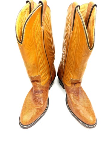 Double H Men’s Leather Western Cowboy Boots Size 10 D  Brown - Picture 5 of 11