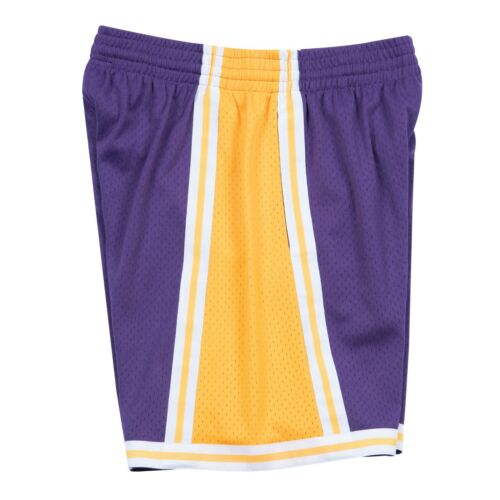 Los Angeles Lakers 1984 NBA Mitchell & Ness Authentic Swingman Shorts- Purple - Picture 3 of 3