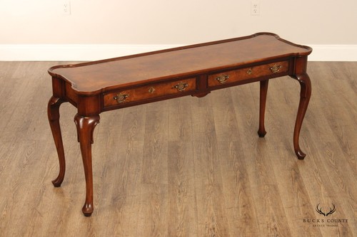 Hekman Queen Anne Style Walnut Console or Sofa Table - Picture 2 of 12