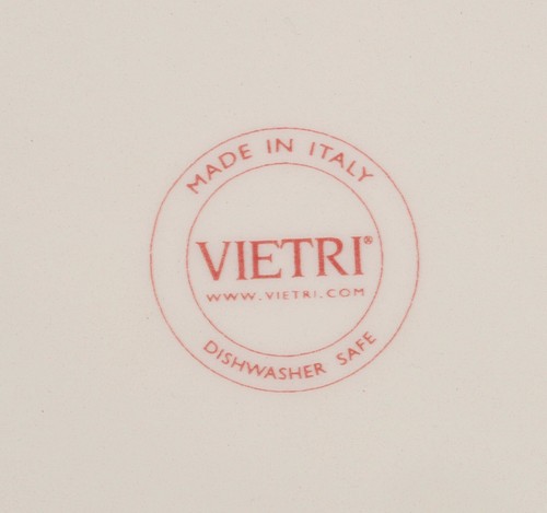 Viertri Old St. Nick quadratischer Salat- und Dessertteller 6,5" mit Box Weihnachtsmann Italien - Bild 4 von 4