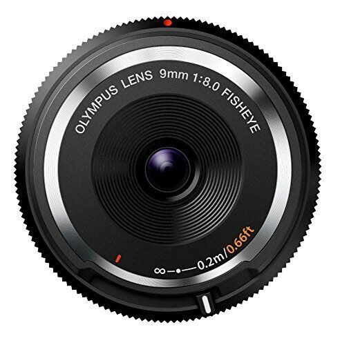 Olympus Mirrorless Slr 9Mm F8 Fisheye Body Cap Lens Black Bcl-0980 Blk Japan - Picture 1 of 1