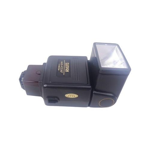 SUNPAK Auto 433AF Thyristor Shoe Mount Flash for Cannon Auto Focus Cameras Used - Picture 2 of 12