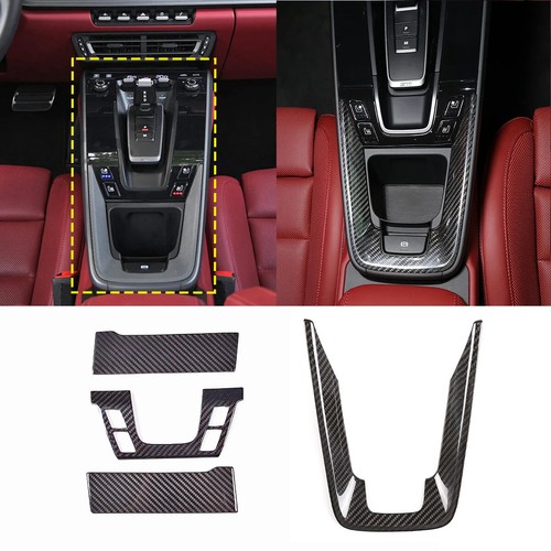For Porsche 911 992 2019-22 Real Carbon Fiber Central Control Panel Cover - Picture 29 of 30