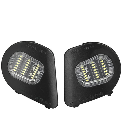 2pcs Reversing Rear-view Mirror White Light LED Turn Light Floor Lamp Dodge ram - Picture 5 of 10
