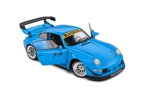Porsche RWB Body Kit Carrozzeria Shingen Blu Blue 2018 Solido 1:18 Nuovo 1/18 - Foto 8 di 8
