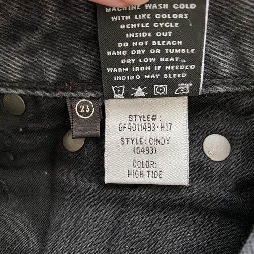 148 $ GRLFRND Cindy hoch geschnittene Jeansshorts in High Tide schwarz Größe 23 - Bild 8 von 8