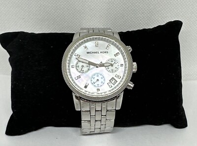 Michael Kors MK5020 Women\'s Silver Stainless Steel Analog Dial Wrist Watch NUL51 Michael Kors MK5020 Women main image 4