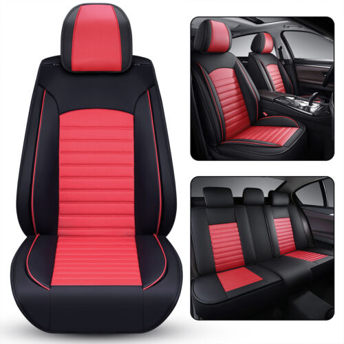 For Volkswagen VW Jetta GLI Car Seat Cover Full Set/Front Cushion Deluxe Leather - Picture 22 of 23