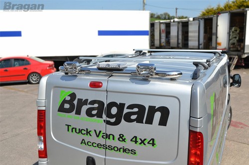 Barra de techo trasero + baliza + 3 funciones LED para LDV Maxus V80 barra de luz puntual cromada - Imagen 7 de 11