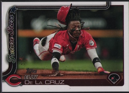 ELLY DE LA CRUZ 2025 Topps Series 1 #150 Future Stars Pink Foil over name - Picture 1 of 1