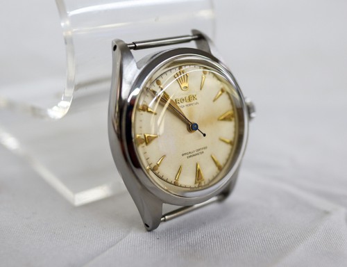 1962 Rolex Stainless Oyster Perpetual Stainless Steel Ref 6085 Ivory Dial Mens - Picture 9 of 14