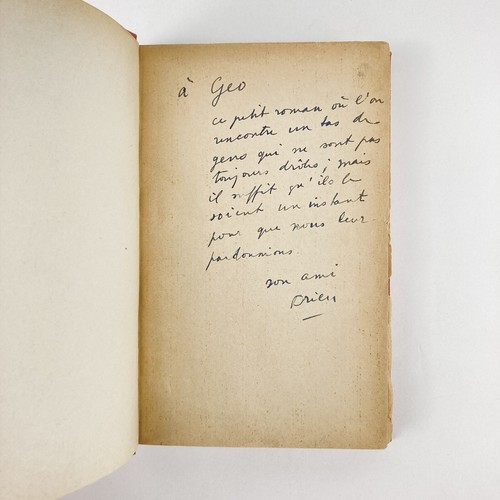 DRIEU LA ROCHELLE : DRÔLE DE VOYAGE . ENVOI AUTOGRAPHE SIGNÉ . NRF, 1933 . EO - Picture 5 of 13