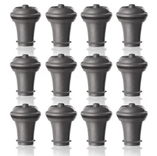 Vacu Vin Wine Saver Vacuum Stoppers - Set of 12 - Gray - for Wine Bottles - K...
