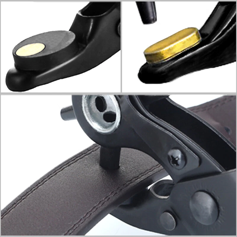 10" Power Assist Revolving Leather Hole Punch Belt Eyelet Plastic Puncher Pliers - Image 3 of 4