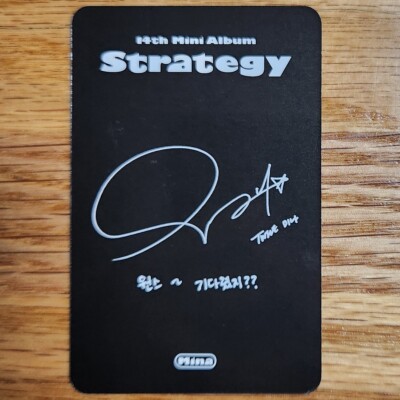 TWICE ssjyp strategy ミナ TWICE 14th Mini Album STRATEGY Step1,2,3,4 Photocard