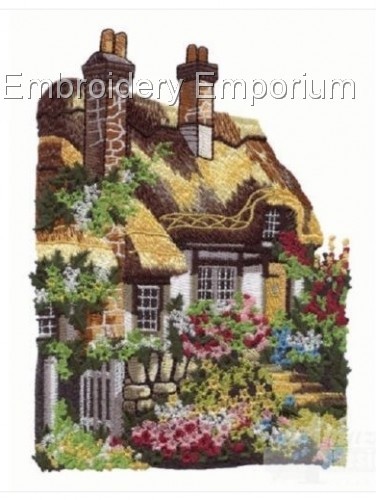 MACHINE EMBROIDERY DESIGNS USB - JUMBO COTTAGES COLLECTION 5X7 ENGLISH BUILDINGS - Picture 3 of 13