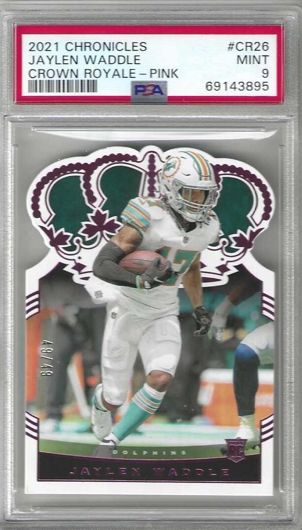 Jaylen Waddle Panini Chronicles Crown Royale #CR26 Pink
