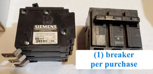 NEW Siemens B3100 CIRCUIT BREAKER 100A 240V 3 POLE 10K TYPE BL