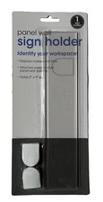 Advantus 9" x 2" Panel Wall Sign Holder Clear Acrylic, 75318