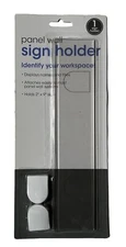 Advantus 9" x 2" Panel Wall Sign Holder Clear Acrylic, 75318