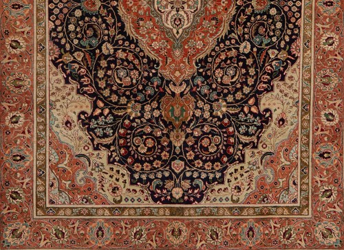 Patina Handgeknüpfter Perserteppich 290x201 cm-Orientt,Carpet,Rug,Blau,Tabriz - Picture 12 of 14