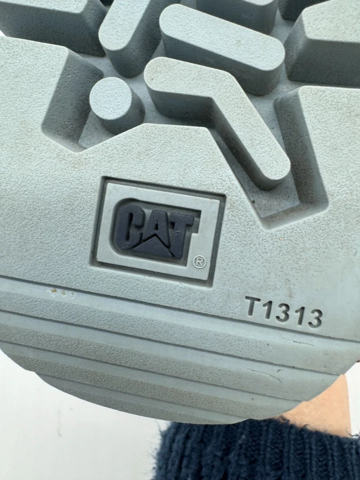 Caterpillar Womens Leather Dress Shoes Size 6 Navy Lace Up Cushioned Formal - Image 3 of 4