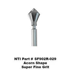 NTI Kerr SF902R-029 Super Fine Grit Acorn Shape Diamond Burs 5Pk
