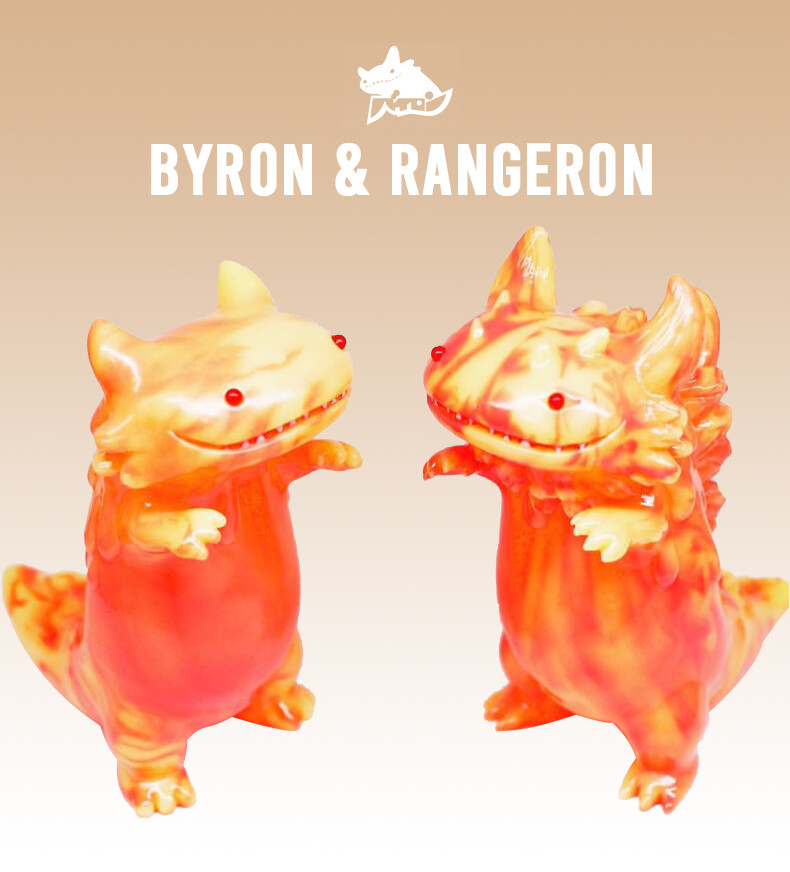 Shoko Nakazawa Sofubi Byron&Rangeron GID Set Art toy Figure Shoko Nakazawa Sofubi Byron&Rangeron GID Set Art toy Figure