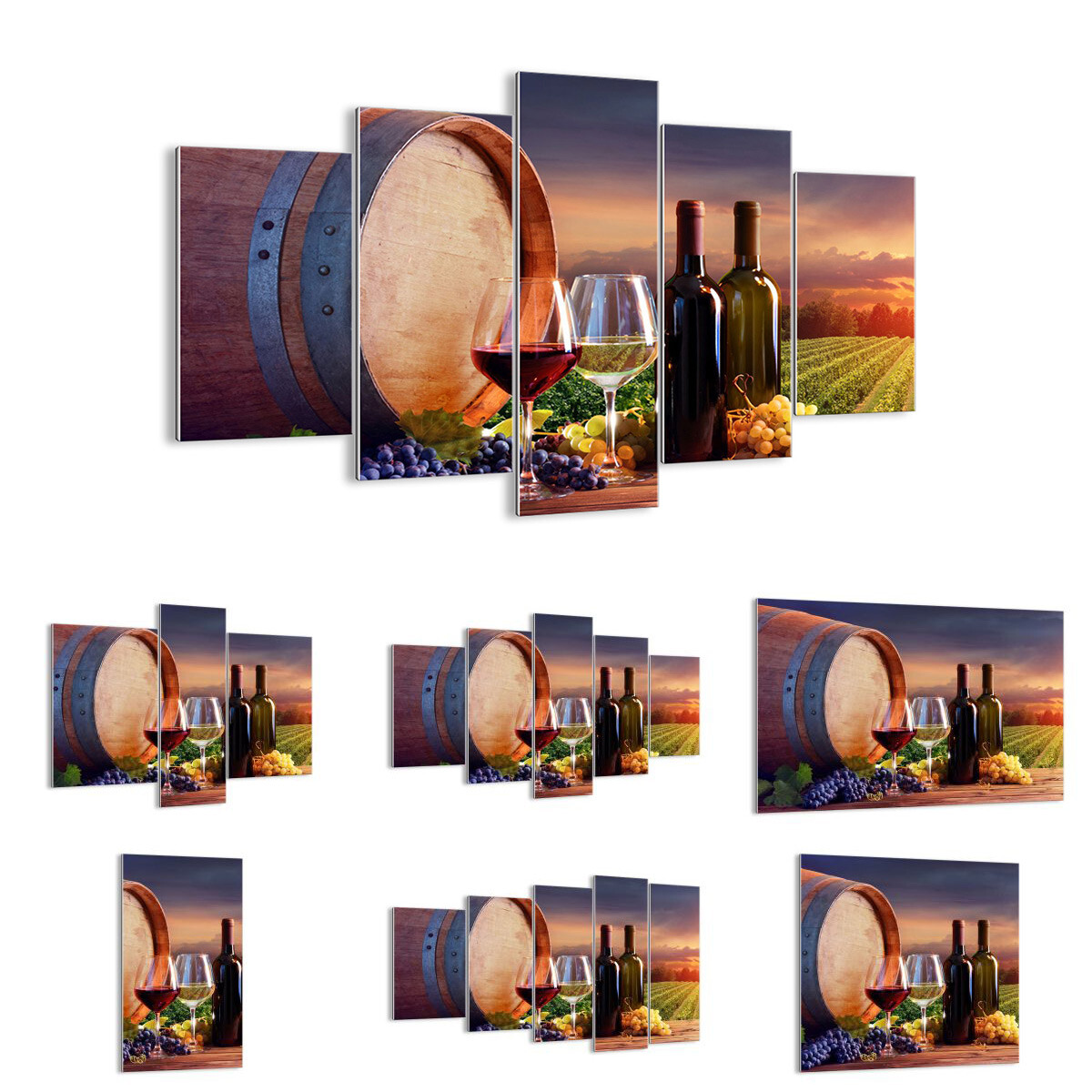 IMAGE SUR VERRE - TABLEAUX tonneau de vin vinicole 30 FORMES FR 4125 IMAGE SUR VERRE - TABLEAUX tonneau de vin vinicole 30 FORMES FR 4125