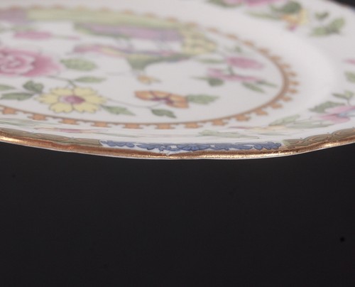 Plato de ensalada vintage Grafton A B Jones & Sons pavo real de Inglaterra 7-3/4" RGR89 década de 1930 - Imagen 11 de 11