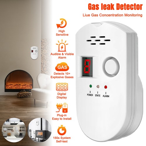 Detector de Fugas de Gas Natural para Hogar Cocina, Combustible y Explosivo Alarma de Gas EE. UU. - Imagen 4 de 23