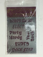 Dreamweaver Rock Music Stencil Sentiments 2012 Lynell Harlow Metal Small NEW