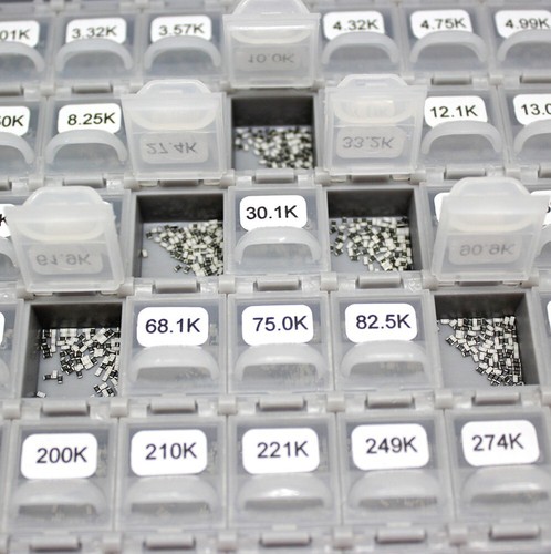 144 values 0603 size 1% 200PC/Value Resistor Kit distributed in patented BOX-ALL - Picture 5 of 7