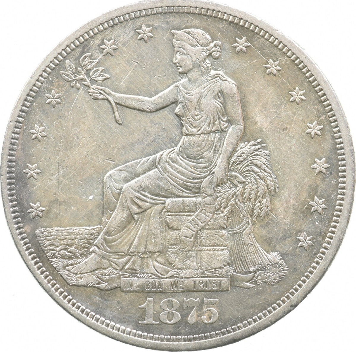 1875-CC Seated Liberty Trade Dollar *8125 | eBay