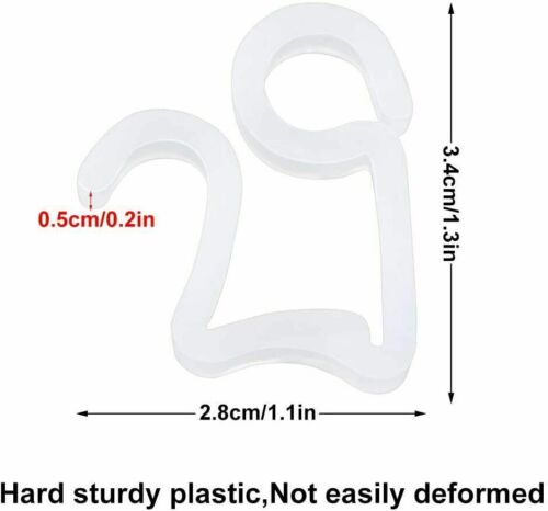 50 x grondaia appendere ganci / clip per Natale Xmas string luci all'aperto - Foto 12 di 14