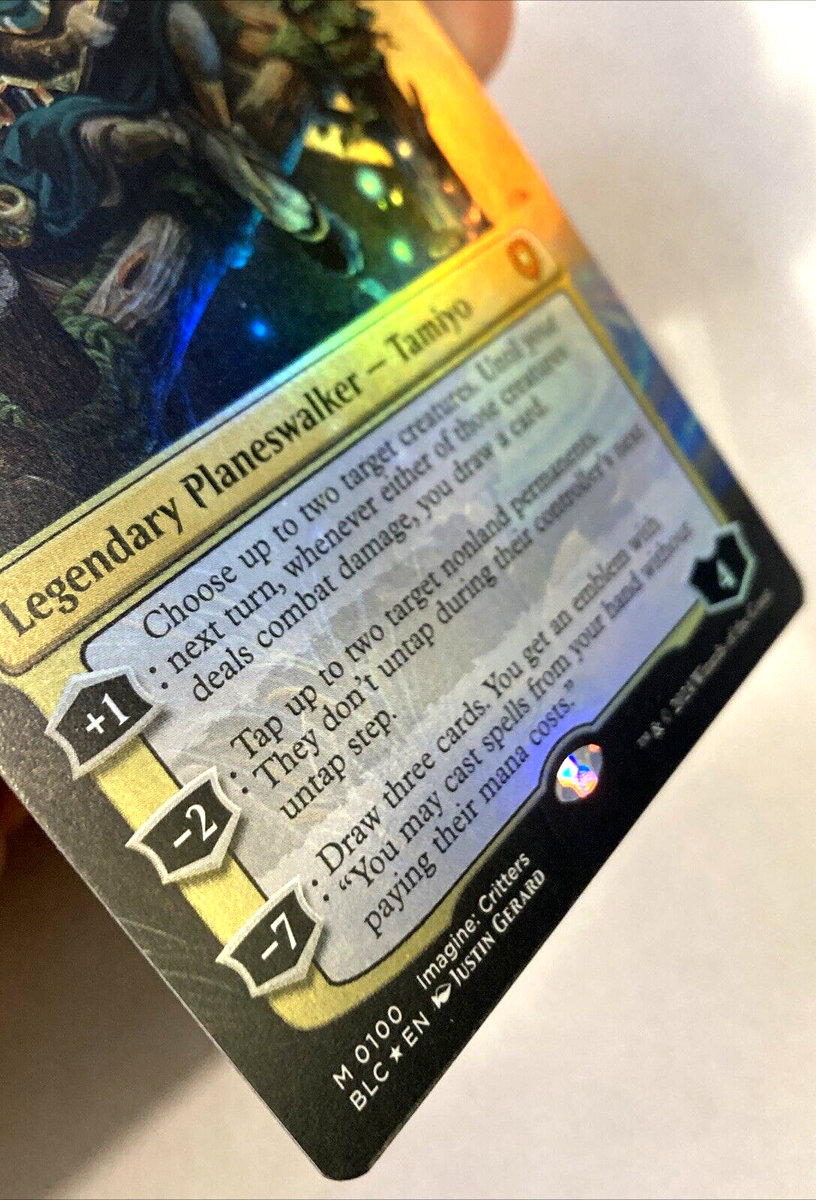 ajitamamtg　タミヨウ　foil 1枚 Tamiyo, Inquisitive Student (Borderless) (Textured Foil